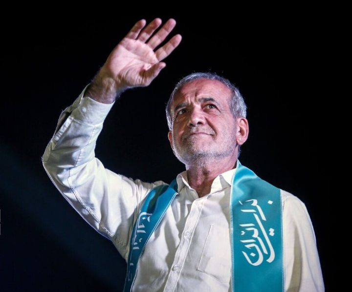 이란 대통령 당선자인 마수드 페제시키안.(사진 IRNA 통신 캡처) 2024.07.07. *재판매 및 DB 금지