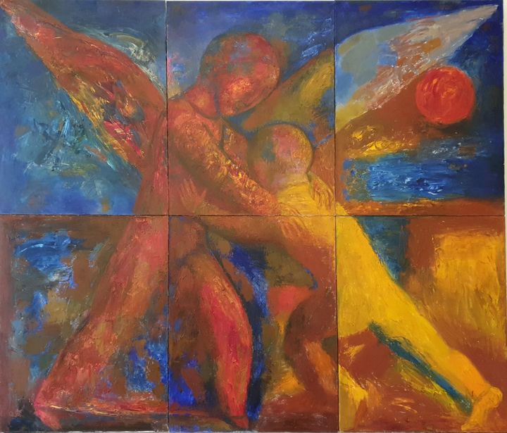 올가 불가코바의 '천사와 싸우는 야곱' *재판매 및 DB 금지