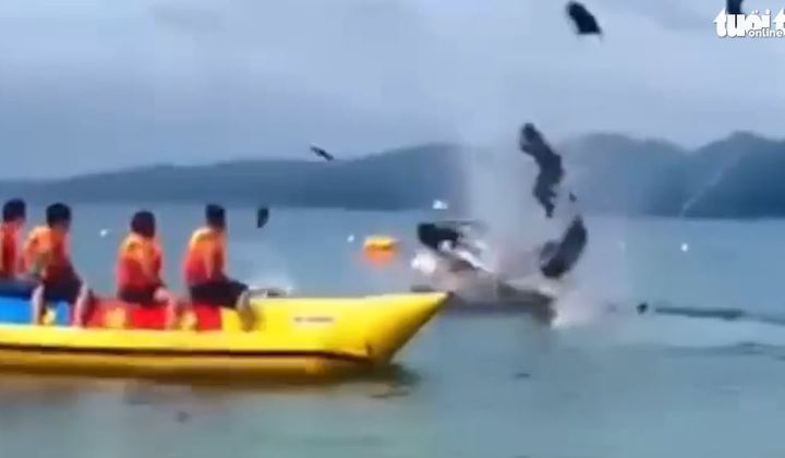 [서울=뉴시스] 8일 베트남 일간지 뚜오이 쩨(Tuoi tre) 등 현지 매체에 따르면, 사고는 지난 3일(현지시각) 베트남 꽝닌성 꼬또현 동띠엔사에 위치한 홍반 해수욕장에서 일어났다. (사진= 뚜오이 쩨 보도화면 캡처) *재판매 및 DB 금지