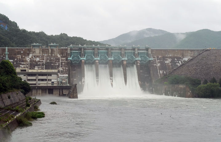 [대전=뉴시스]대청댐 방류. 2024. 07. 09&nbsp; *재판매 및 DB 금지