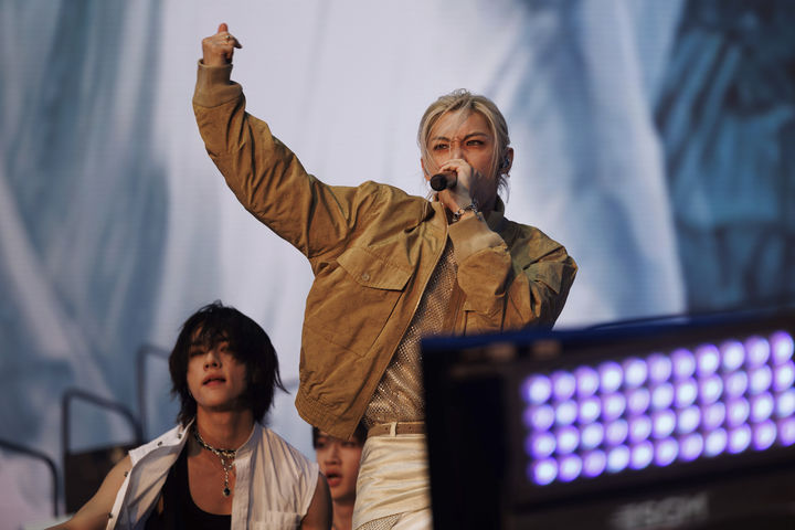 [런던=AP/뉴시스] 스트레이 키즈 필릭스 