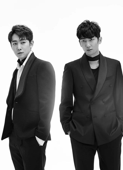 [서울=뉴시스] 록밴드 '트랙스'(TRAX). 왼쪽부터 멤버 제이, 정모. (사진= SM엔터테인먼트 제공) 2024.07.15 photo@newsis.com *재판매 및 DB 금지