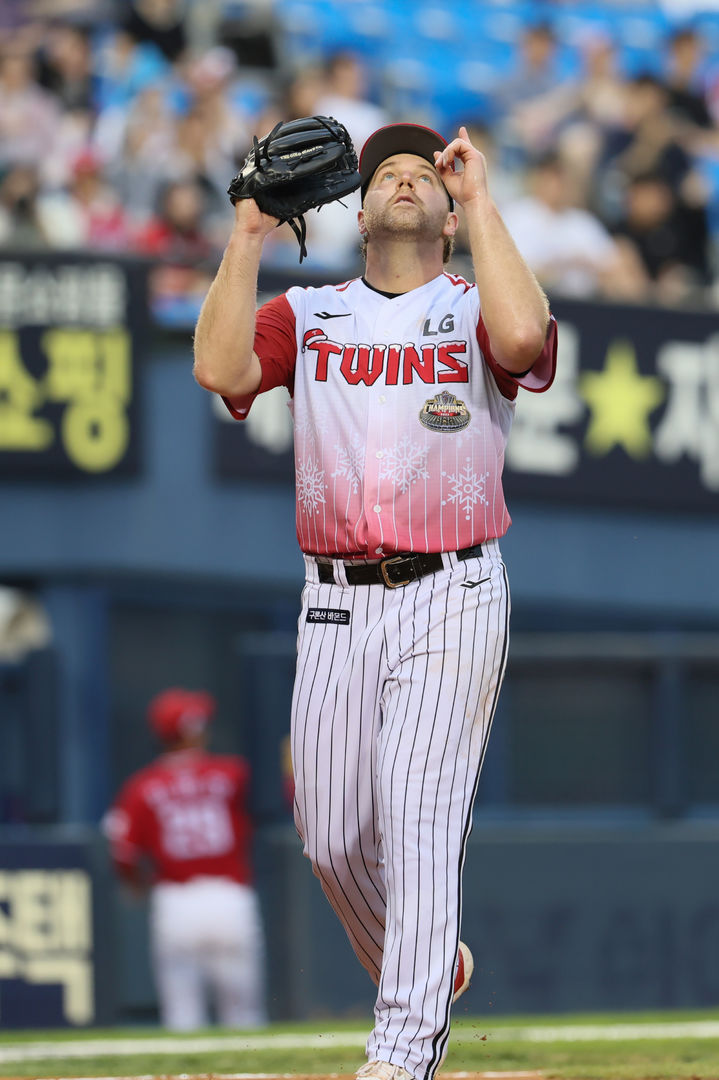 프로야구 LG 트윈스 디트릭 엔스가 17일 잠실 구장에서 열린 SSG 랜더스전에 등판했다. (사진=LG 제공) *재판매 및 DB 금지