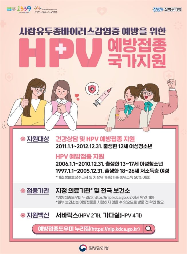 [울산=뉴시스] 울산 울주군보건소는 여름방학 기간을 맞아 12~17세 여성 청소년과 18~26세 저소득층 여성을 대상으로 사람유두종바이러스(HPV) 무료 예방접종을 한다고 18일 밝혔다. 2024.07.18. (사진= 울주군 제공)photo@newsis.com *재판매 및 DB 금지