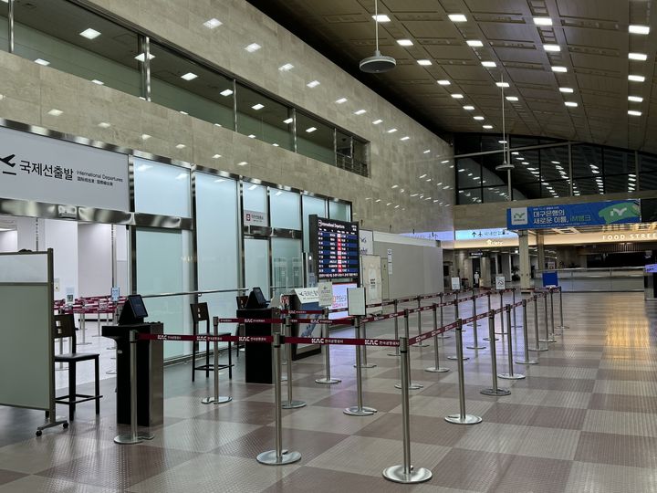 [대구=뉴시스] 한국공항공사 대구공항은 국제선 여객터미널을 약 2배 확장해 임시 운영한다. (사진 = 한국공항공사 대구공항 제공) 2024.07.18. photo@newsis.com *재판매 및 DB 금지