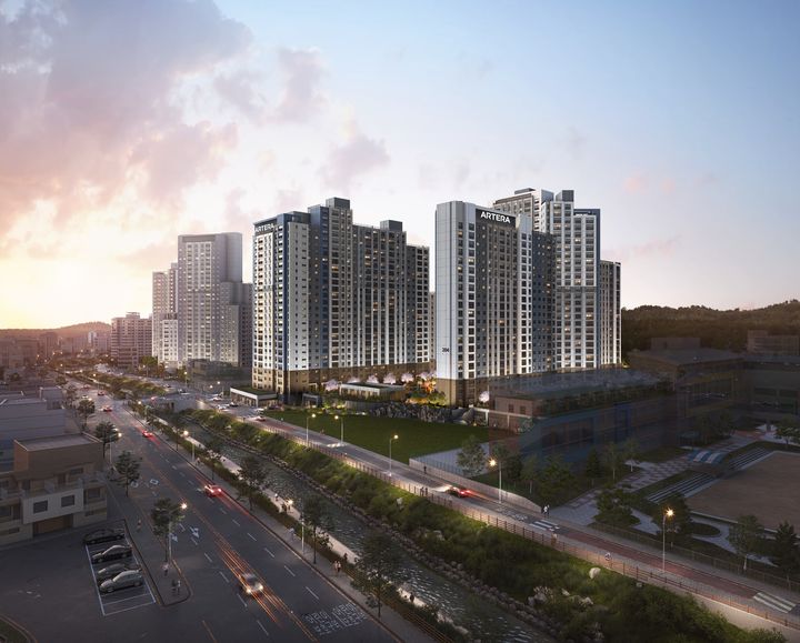 사진은 춘천 아테라 에듀파크 투시도(야경). *재판매 및 DB 금지