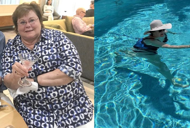 [서울=뉴시스] 체중이 130kg에 육박해 걷는 것 조차 힘들었던 여성이 수중 운동으로 약 36kg을 감량했다는 소식이 전해졌다. (사진=TODAY 캡처) *재판매 및 DB 금지