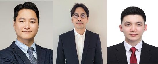 [서울=뉴시스] (왼쪽부터) 노태우 한양대 교수, 김영규 고려대 교수, 최지훈 고려대 석박통합과정생 (사진=한양대 제공) *재판매 및 DB 금지