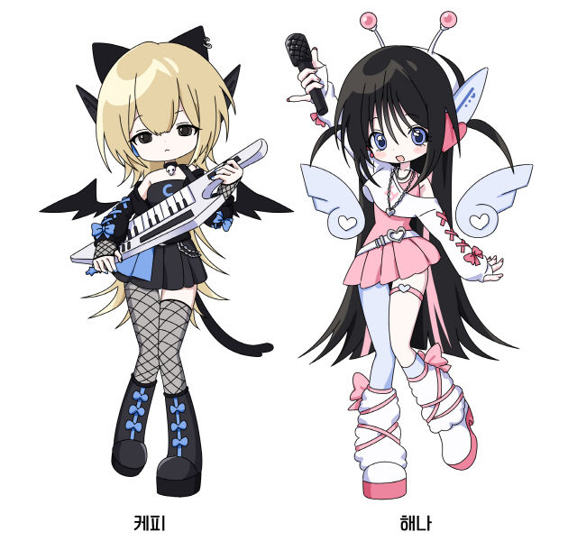 [서울=뉴시스] 밴드 '엔젤노이즈'의 캐릭터 프로필. (사진=베이비레몬 제공) 2024.07.19. photo@newsis.com *재판매 및 DB 금지