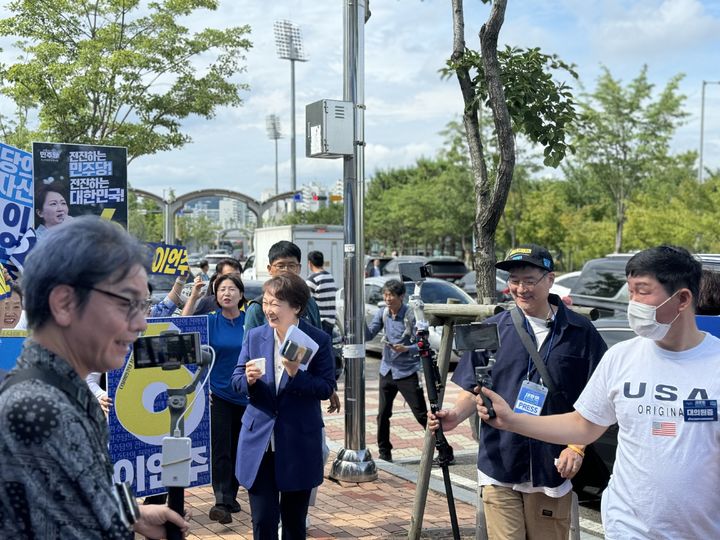 더불어민주당 8·18 전당대회 2차 합동연설회가 20일 오후 인천 남동구 남동체육관에서 열렸다.  *재판매 및 DB 금지