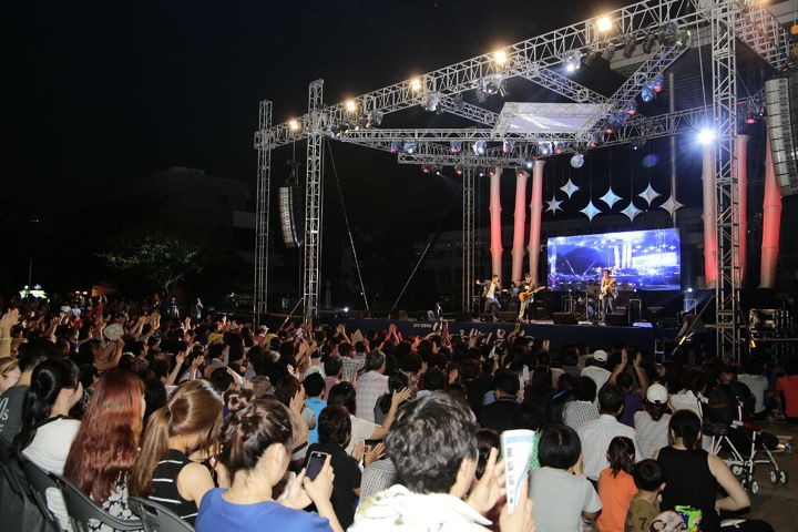 [해남=뉴시스]한여름밤의 문화축제. *재판매 및 DB 금지