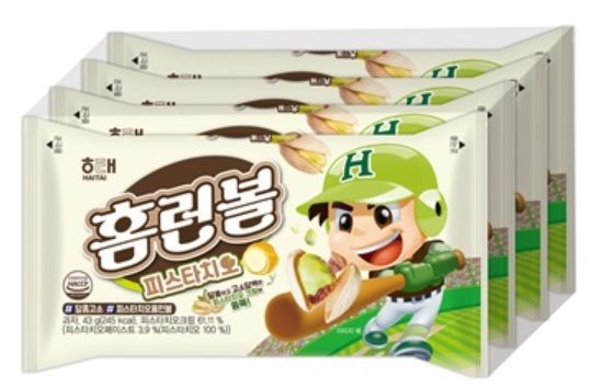 홈런볼 피스타치오 모습.(사진=해태제과 제공) *재판매 및 DB 금지