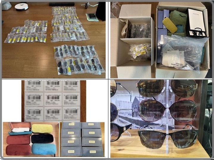 [대전=뉴시스] 특허청 상표특별사법경찰이 압수한 위조 선글라스 및 패션안경.(사진=특허청 제공) *재판매 및 DB 금지