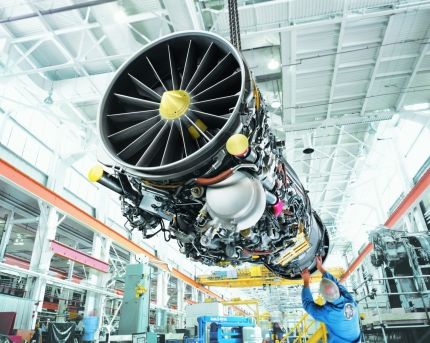 [서울=뉴시스] '한국형 전투기' KF-21에 탑재된 GE에어로스페이스의 F414 엔진.(사진=GE에어로스페이스) 2024.07.24 photo@newsis.com *재판매 및 DB 금지