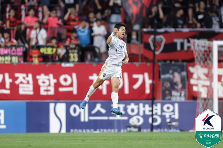 [서울=뉴시스] 프로축구 K리그1 김천 상무의 김대원. (사진=한국프로축구연맹 제공) *재판매 및 DB 금지