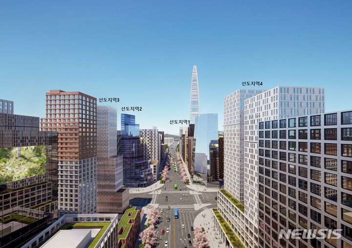 [서울=뉴시스]서울 송파구가 석촌역~송파역에 이르는 송파대로 일대에 업무·상업·주거 복합건물을 지을 수 있도록 상업지역으로 용도지역 상향을 추진한다. (사진=송파구 제공). 2024.07.29. photo@newsis.com 