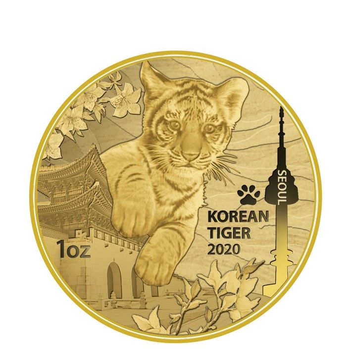 [대전=뉴시스]조폐공사의 타이거 불리온 메달. 2024. 07. 29 *재판매 및 DB 금지