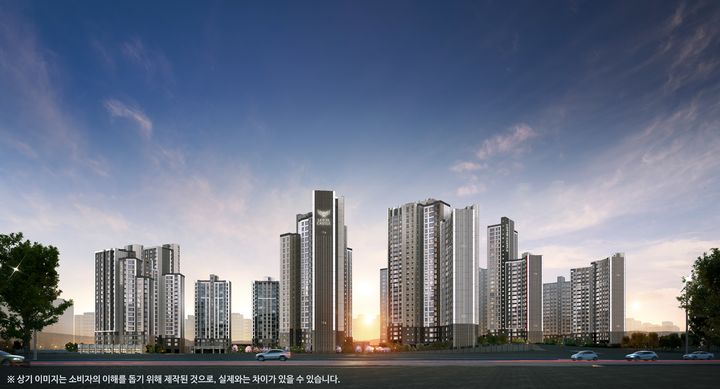 [서울=뉴시스] 광명 롯데캐슬 시그니처 투시도. 2024.07.30 (사진 제공=롯데건설) photo@newsis.com *재판매 및 DB 금지