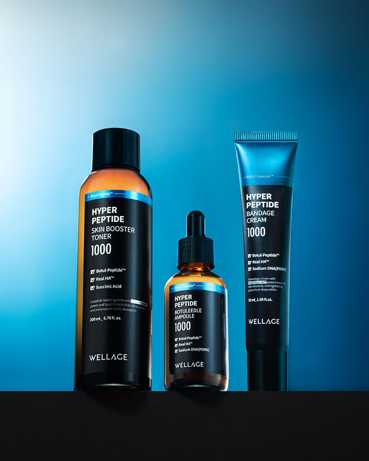 [서울=뉴시스] 휴젤 웰라쥬 하이퍼 펩타이드 3종. (사진=휴젤 제공) 2024.08.01. photo@newsis.com *재판매 및 DB 금지