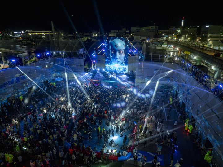 장흥 물축제서 첫 선 입체 EDM '글로벌 워터월드'. (사진=전남관광재단 제공)  *재판매 및 DB 금지