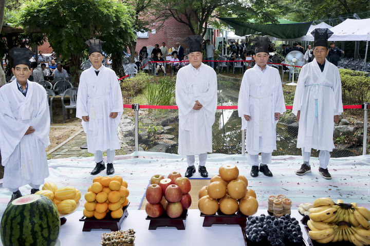 [합천=뉴시스] 합천군청 합천군, 제79주기 원폭 희생자 추모제 거행 *재판매 및 DB 금지 *재판매 및 DB 금지