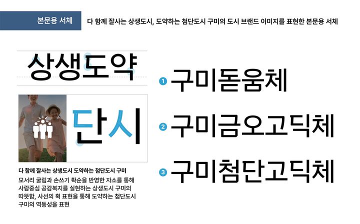 본문용 서체 (사진=구미시 제공) *재판매 및 DB 금지