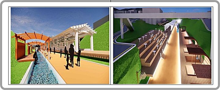 [대전=뉴시스] 동해남부선 철도 유휴부지에 조성될 울주군 힐링 산책로 조감도 일부.(사진=철도공단 제공) *재판매 및 DB 금지