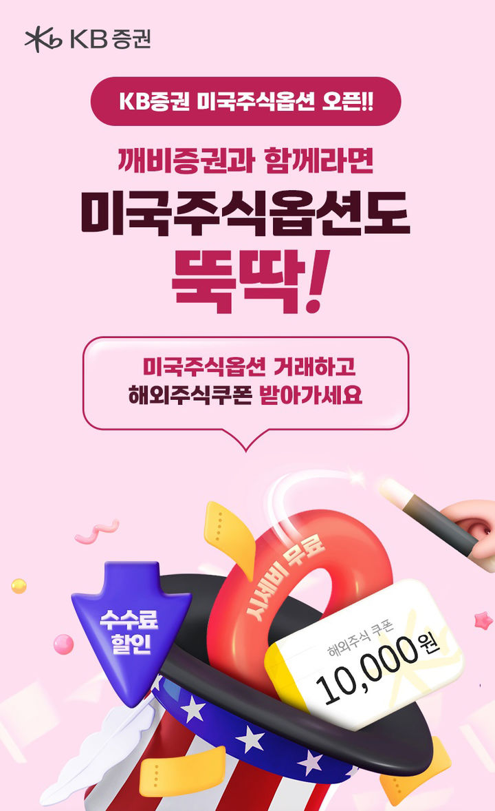 KB證, 미국주식옵션 거래 오픈…수수료·쿠폰 이벤트