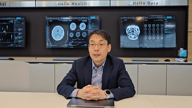 김동민 제이엘케이 대표가 뉴시스와 인터뷰를 하고있다. (사진=배요한 기자) *재판매 및 DB 금지