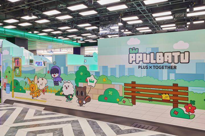 [서울=뉴시스] 투모로우바이투게더의 공식 캐릭터 팝업 '뿔바투 와리와리'. (사진=빅히트 뮤직 제공) 2024.08.08. photo@newsis.com *재판매 및 DB 금지