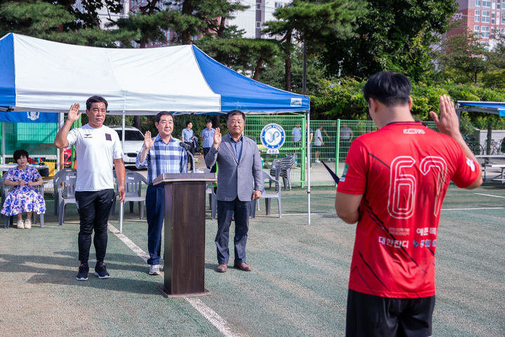 2023년 증평군 광복절기념 생활체육 축구대회(사진=증평군 제공) *재판매 및 DB 금지