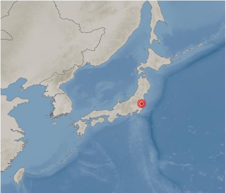 [뉴시스]19일 오전 0시50분 일본 도쿄 북동쪽 이바라키현에서 규모 5.1의 지진이 발생했다. (사진=한국 기상청 홈페이지) 2024.8.19 *재판매 및 DB 금지