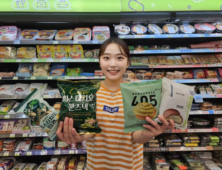 CU 피스타치오 디저트·스낵(사진=CU 제공) *재판매 및 DB 금지