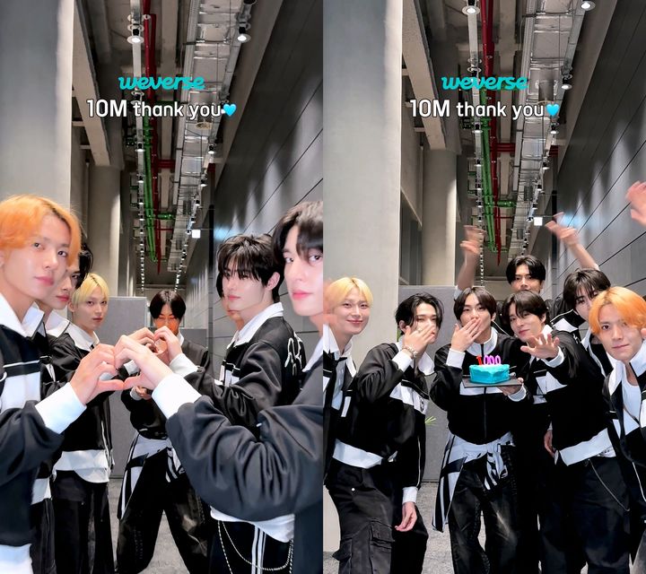 [서울=뉴시스] 그룹 '엔하이픈'(ENHYPEN)의 위버스 커뮤니티 가입자가 1000만명을 넘겼다고 19일 소속사 빌리프랩이 밝혔다. (사진=빌리프랩 제공) 2024.08.19 photo@newsis.com *재판매 및 DB 금지