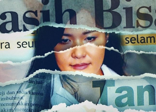 [서울=뉴시스] 인도네시아에서 발생한 ‘커피 킬러’ 살인 사건을 다룬 넷플릭스 다큐멘터리 영화 '아이스 콜드' 포스터. 포스터 속 여성은 제시카 웡소다. (사진= 넷플릭스 캡처) *재판매 및 DB 금지