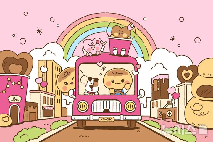 [서울=뉴시스] 롯데웰푸드, 칸쵸 공식 캐릭터 '카니', '쵸니' 리뉴얼 론칭. (사진= 롯데웰푸드 제공)