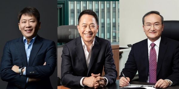 [서울=뉴시스](왼쪽부터)김동명 LG에너지솔루션 대표이사 사장, 최윤호 삼성SDI 대표이사 사장, 이석희 SK온 대표이사 사장. (사진=각 사) 2024.08.20 photo@newsis.com *재판매 및 DB 금지