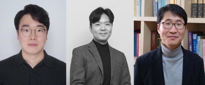 [서울=뉴시스] (왼쪽부터) 이경형 박사과정생, 김재민 교수, 이준엽 교수 (사진=중앙대 제공) *재판매 및 DB 금지