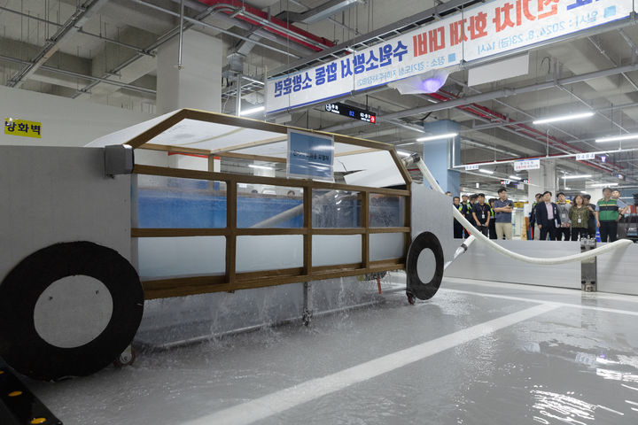 경기도-수원소방서 합동 소방훈련(사진=경기도 제공) *재판매 및 DB 금지