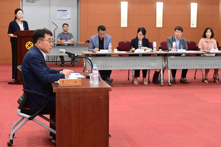 [진주=뉴시스]진주시, 전국체전 및 전국장애인체전 준비상황 보고회. *재판매 및 DB 금지