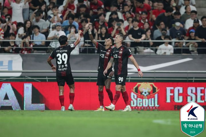 [서울=뉴시스]FC서울 린가드 추가골. (사진=프로축구연맹 제공)