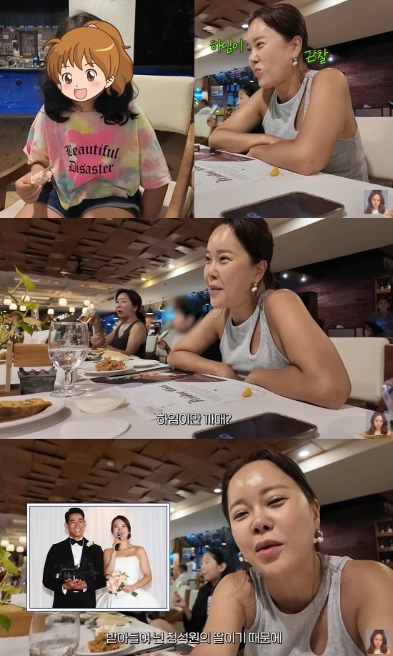 [서울=뉴시스] 가수 백지영이 딸 정하임 양과의 일상을 공개했다. (사진=유튜브 채널 '백지영' 캡처) 2024.08.26. photo@newsis.com&nbsp; *재판매 및 DB 금지