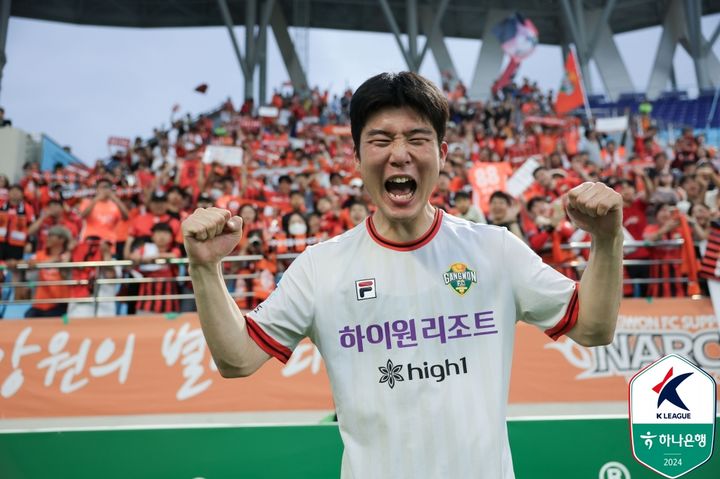 [서울=뉴시스] 생애 처음 태극마크를 달게 된 프로축구 K리그1 강원FC의 황문기. (사진=한국프로축구연맹 제공) *재판매 및 DB 금지