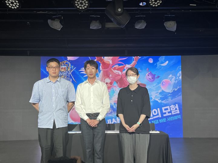 [서울=뉴시스] 최은수 기자=그라비티가 28일 서울 강남구 선릉역 인근에서 '더 라그나로크' 출시 미디어 간담회를 열었다. 2024.08.28 *재판매 및 DB 금지