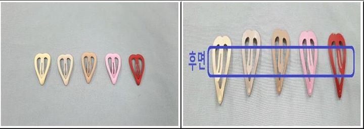 [세종=뉴시스]안전기준 부적합 아동용 머리핀이다.(사진=국표원 제공) *재판매 및 DB 금지