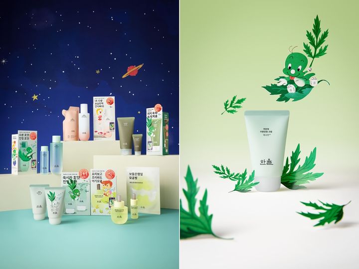 [서울=뉴시스] 아모레퍼시픽의 뷰티 브랜드 한율이 아기공룡 둘리와 협업한 한정판 세트를 출시한다고 30일 밝혔다. (사진=아모레퍼시픽 제공) *재판매 및 DB 금지