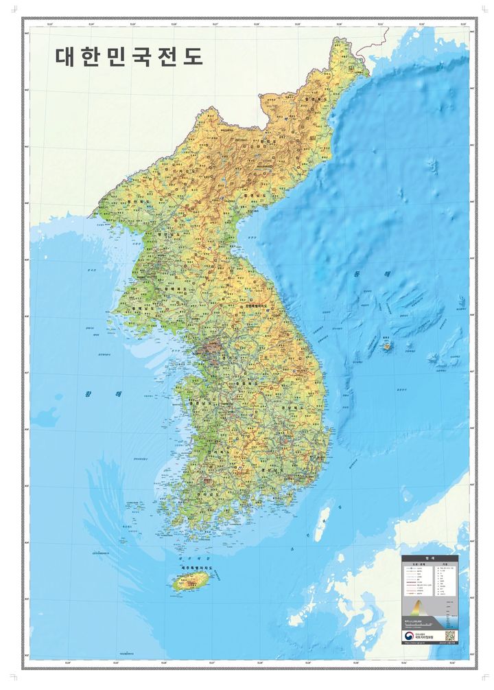 [서울=뉴시스] 대한민국전도. 2024.09.01. (사진=국토교통부 제공) photo@newsis.com *재판매 및 DB 금지