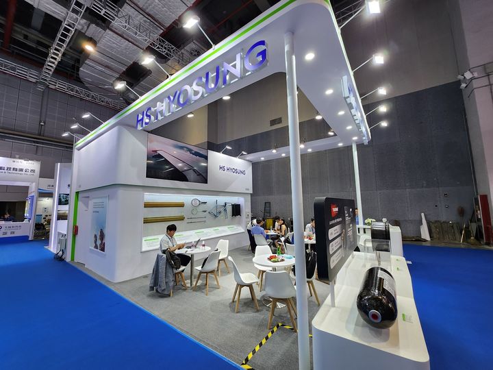 [서울=뉴시스] 차이나 컴포짓 엑스포(China Composites Expo 2024)에 참가한 효성첨단소재의 탄소섬유 브랜드 탄섬(TANSOME). (사진=효성첨단소재 제공) photo@newsis.com *재판매 및 DB 금지