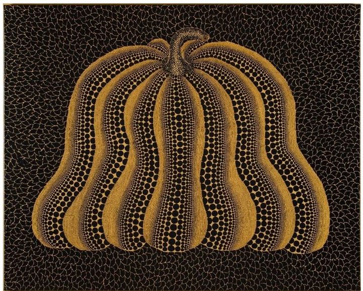 야요이 쿠사마, <A-Pumpkin (CSYR)>, acrylic on canvas, 130.3x160cm, 2014  *재판매 및 DB 금지