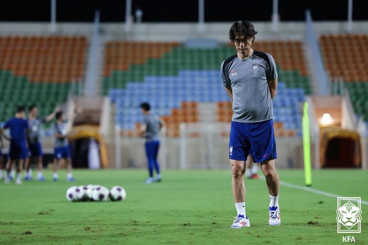 [서울=뉴시스] 한국 남자 축구 대표팀의 홍명보 감독. (사진=대한축구협회 제공) *재판매 및 DB 금지